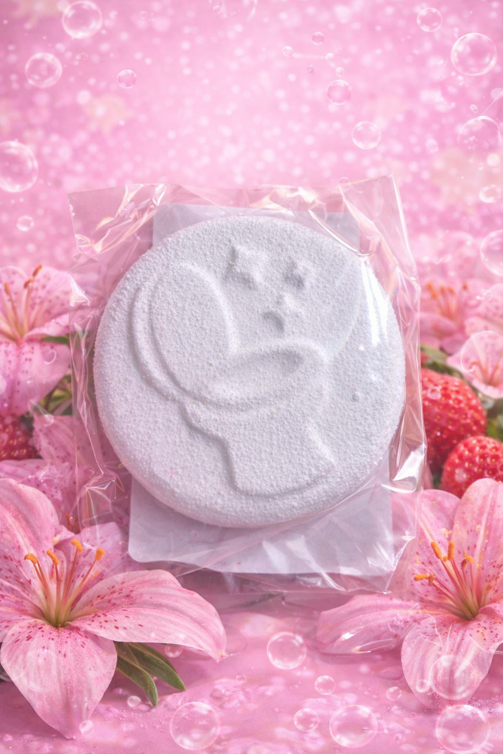 Strawberry and Lily Toilet Bomb