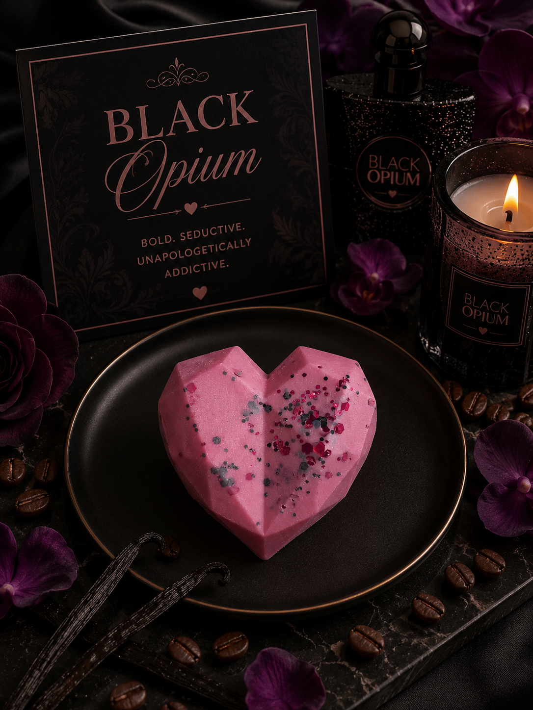 Black Opium Wax Melt Shape | Strong Scented Soy Wax Melts UK