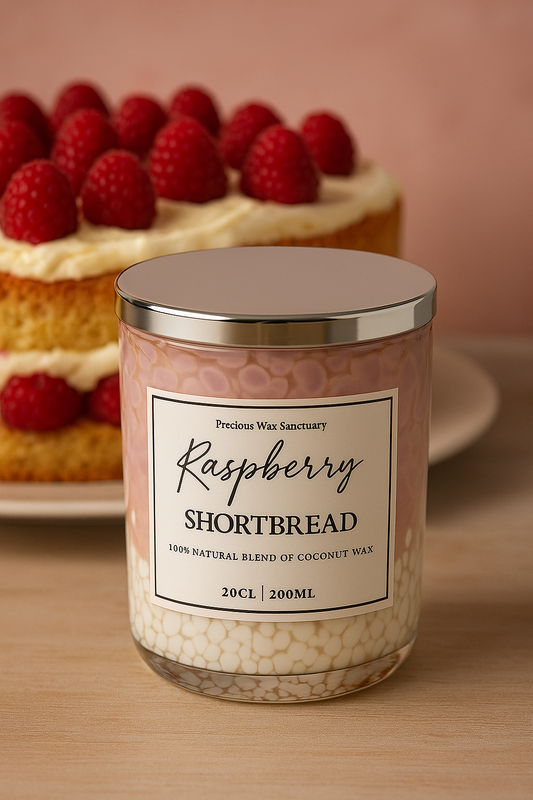 Raspberry Shortbread Candle