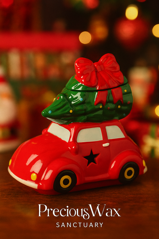 Car with Christmas Tree Oil Burner