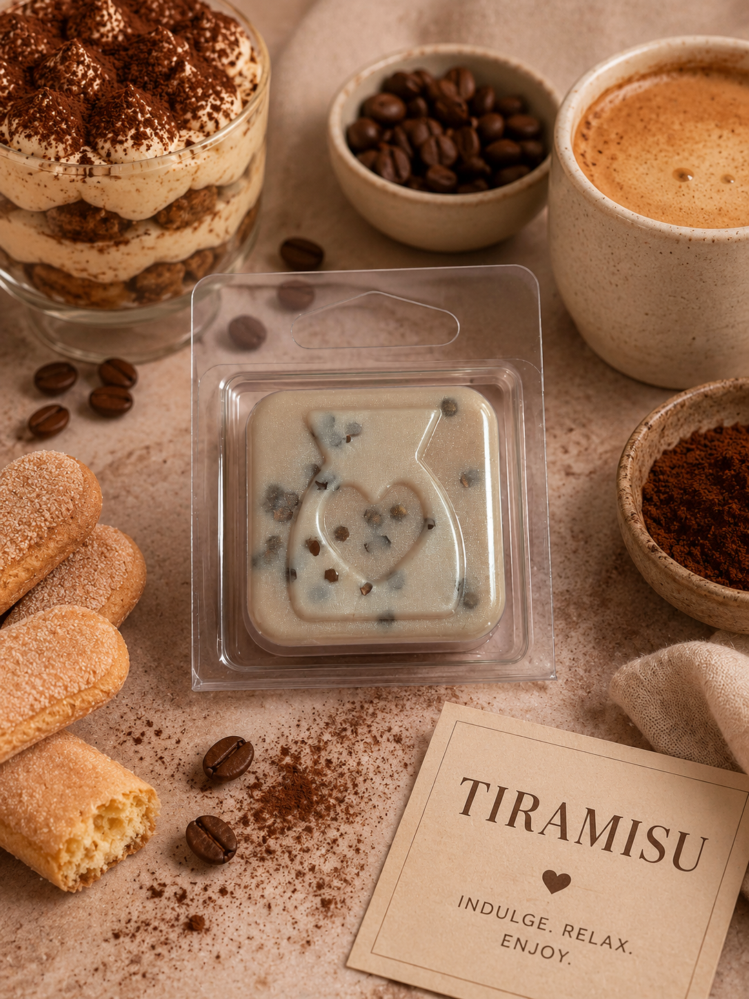 Tiramisu Wax Melt Sample | Strong Scented Soy Wax Melts UK