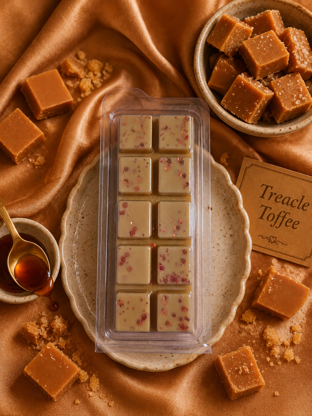 Treacle Toffee Wax Melt | Strong Scented Soy Wax Melts UK