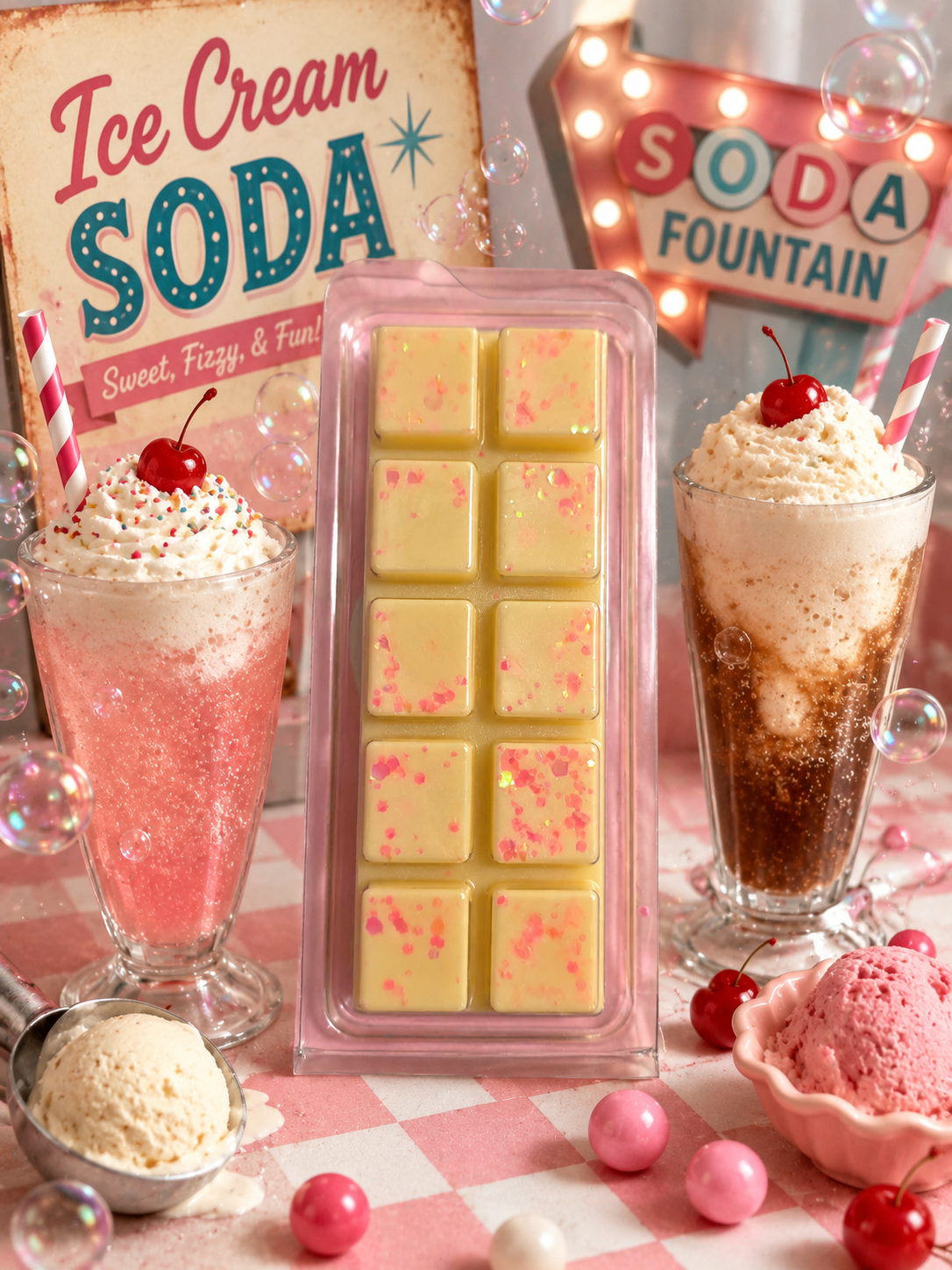 Ice Cream Soda Wax Melt Bar
