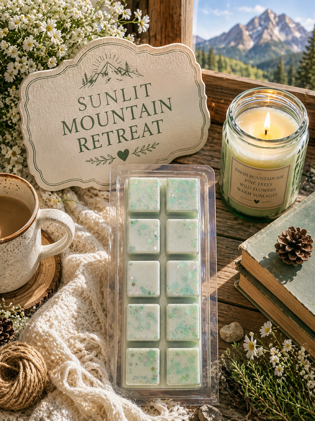 Sunlit Mountain Retreat Wax Melt Bar