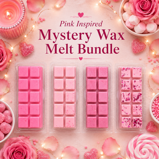 Mystery Pink Wax Melt Bar Bundle | Strong Scented Soy Wax Melts UK