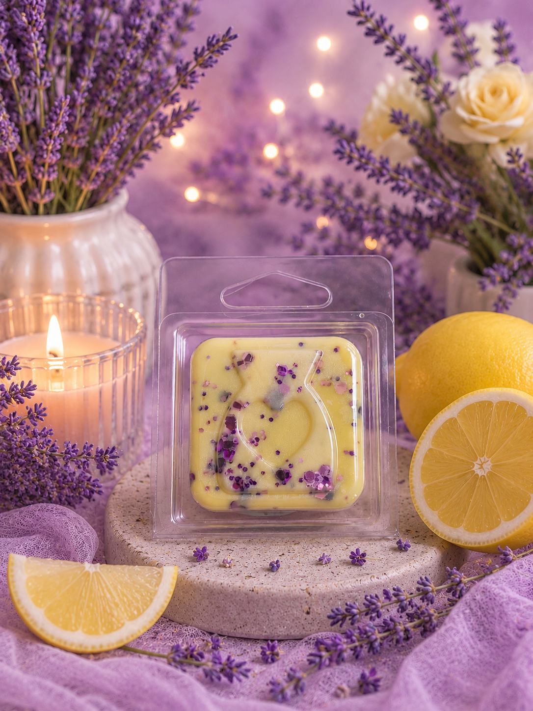 Lavender and Lemon Wax Melt Sample | Strong Scented Soy Wax Melts UK