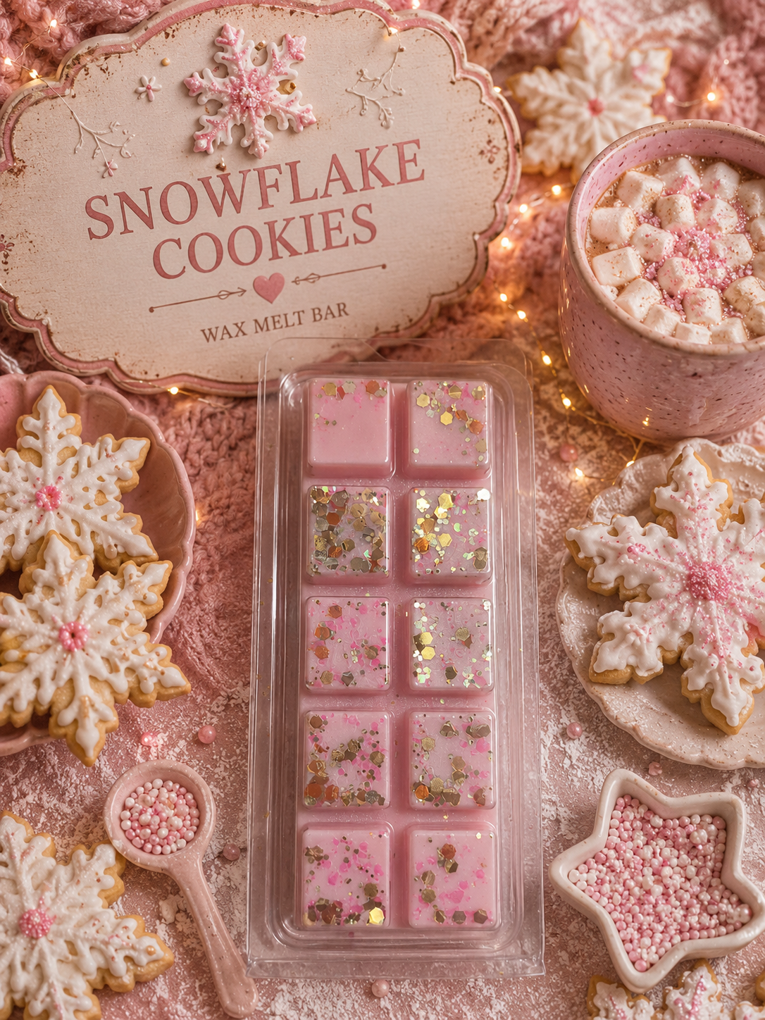 Snowflake Cookie Wax Melt Bar