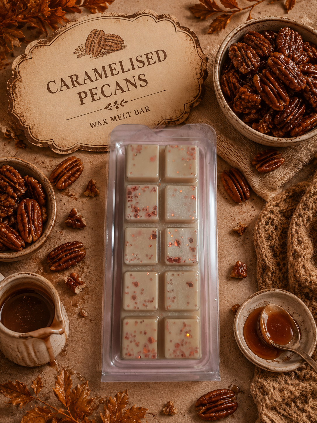 Caramelised Pecans Wax Melt Bar