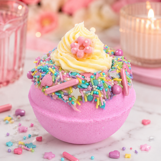 Sweet Like You Bath Bomb | Vanilla Sponge Cake Bath Treat