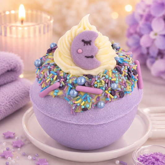 Love You To The Moon Bath Bomb | Lavender Sleep Bath Treat