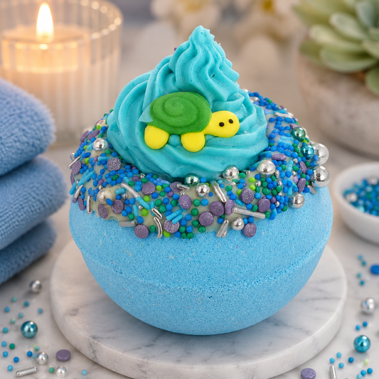 Turtle Eclipse Of My Heart Bath Bomb | Coconut & Lime Bath Treat