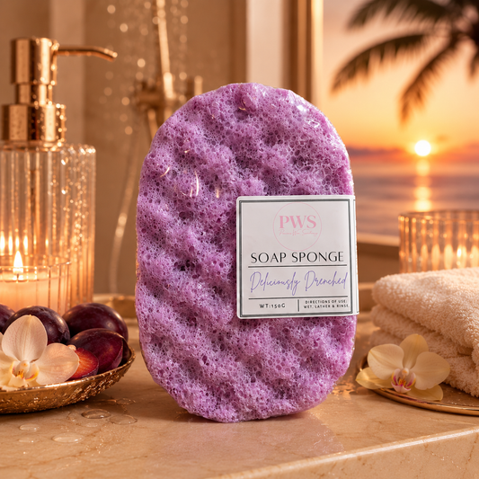 Deliciously Drenched Soap Sponge | Luxury Exfoliating Body Buffer