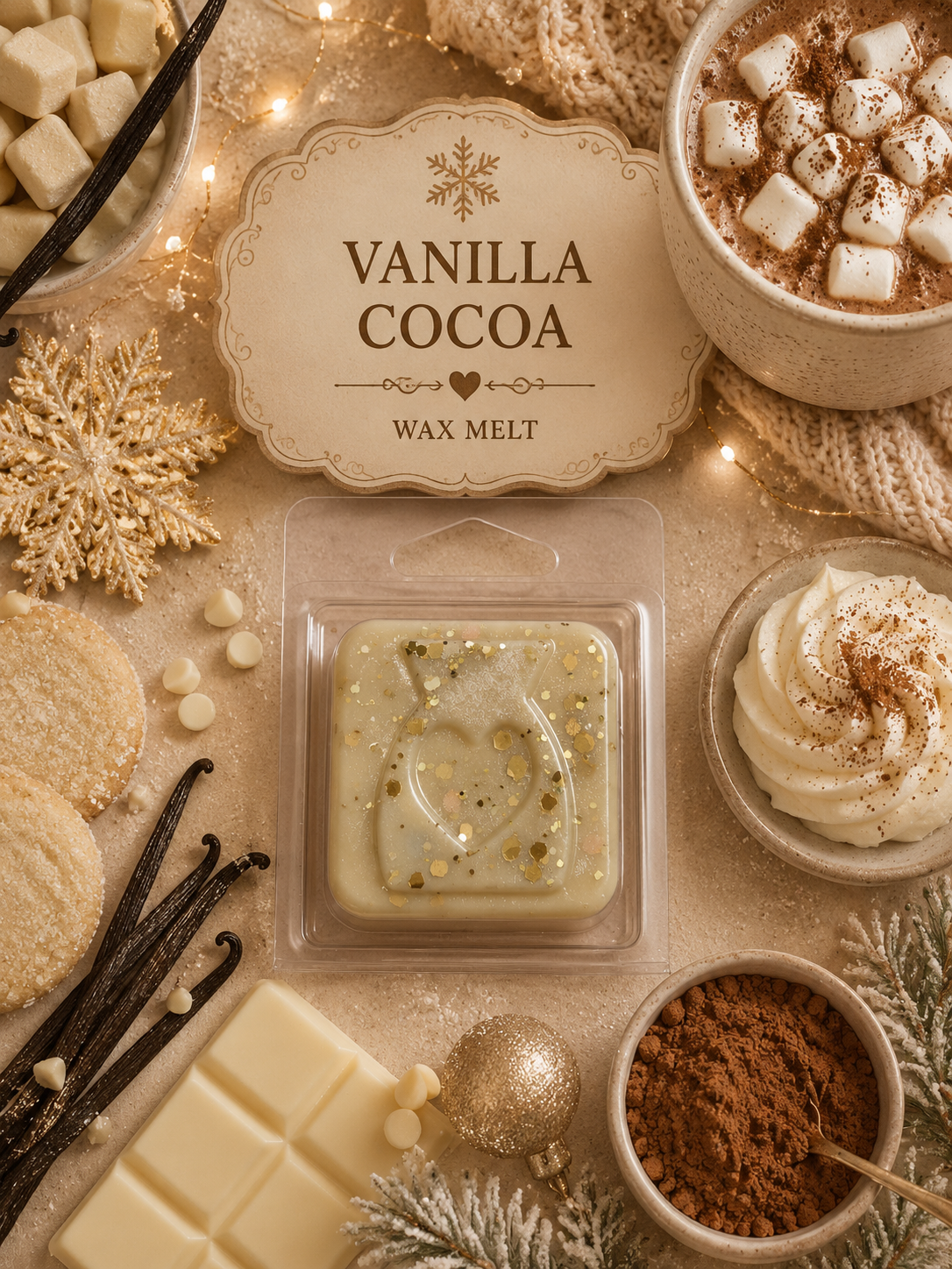 Vanilla Cocoa Wax Melt Sample