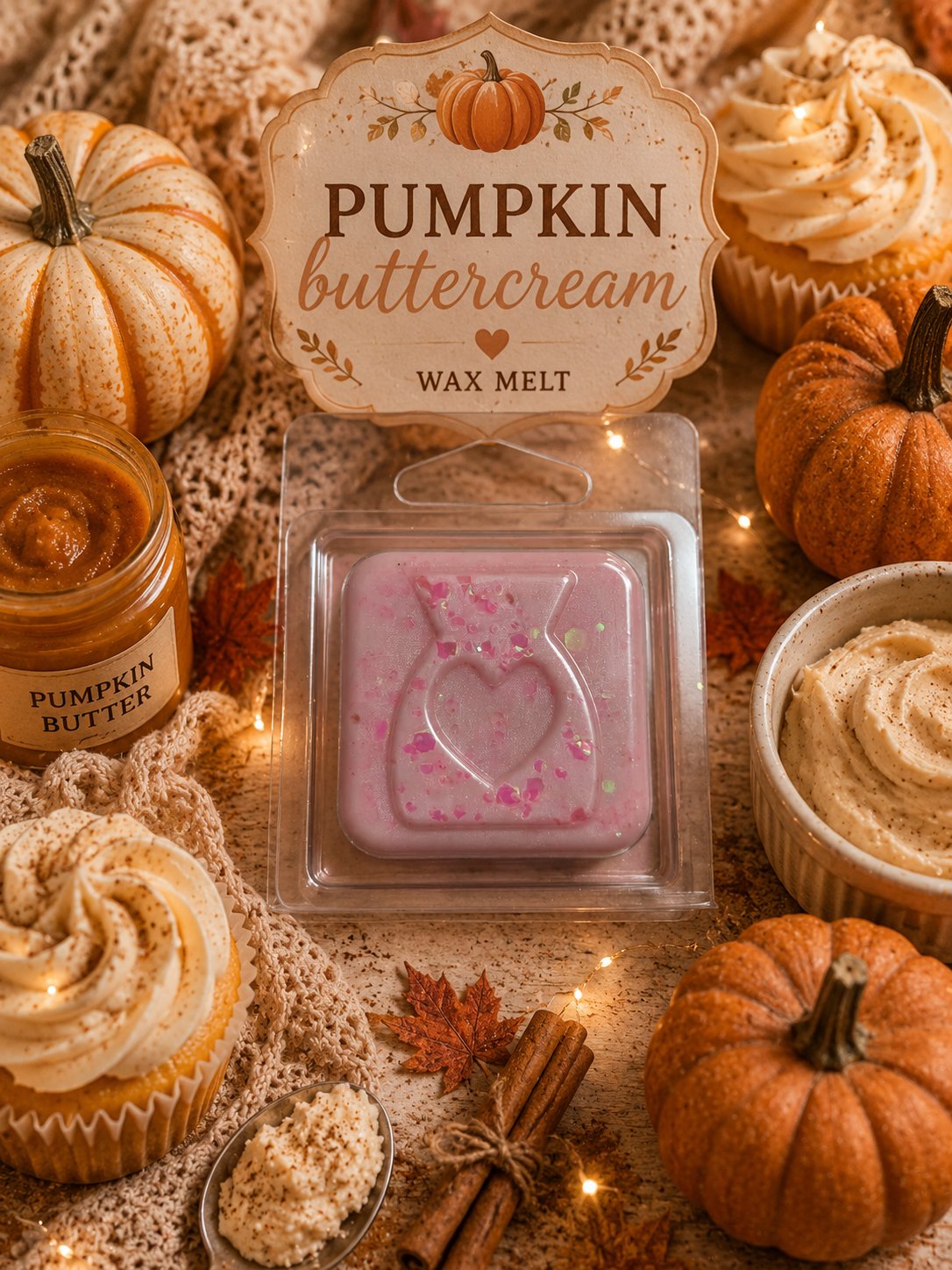 Pumpkin Buttercream Wax Melt Sample