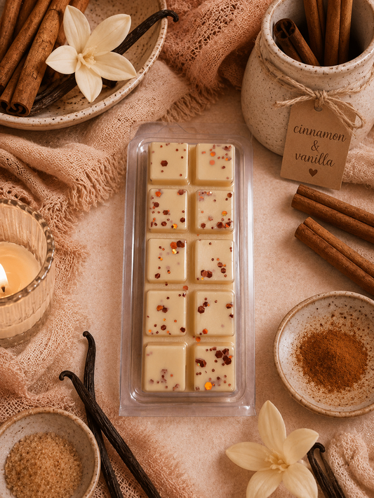 Cinnamon and Vanilla Wax Melt Bar