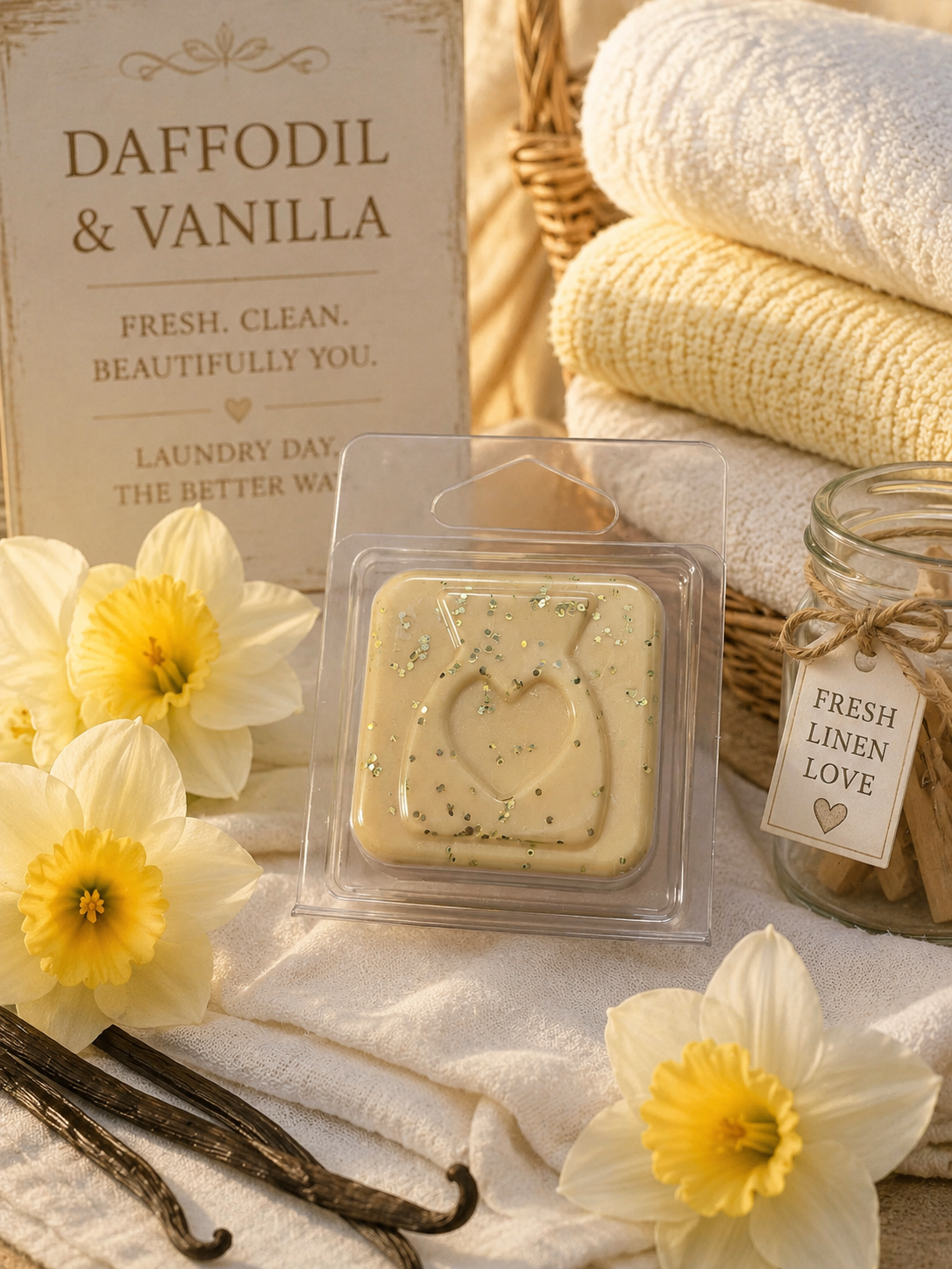 Daffodil and Vanilla Wax Melt Sample