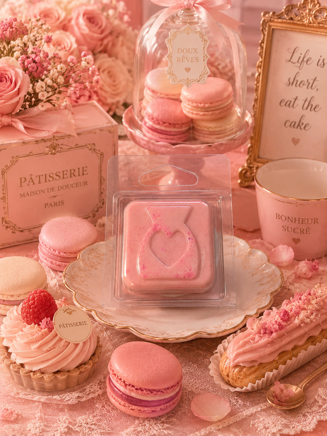 Pink Patisserie Wax Melt Sample