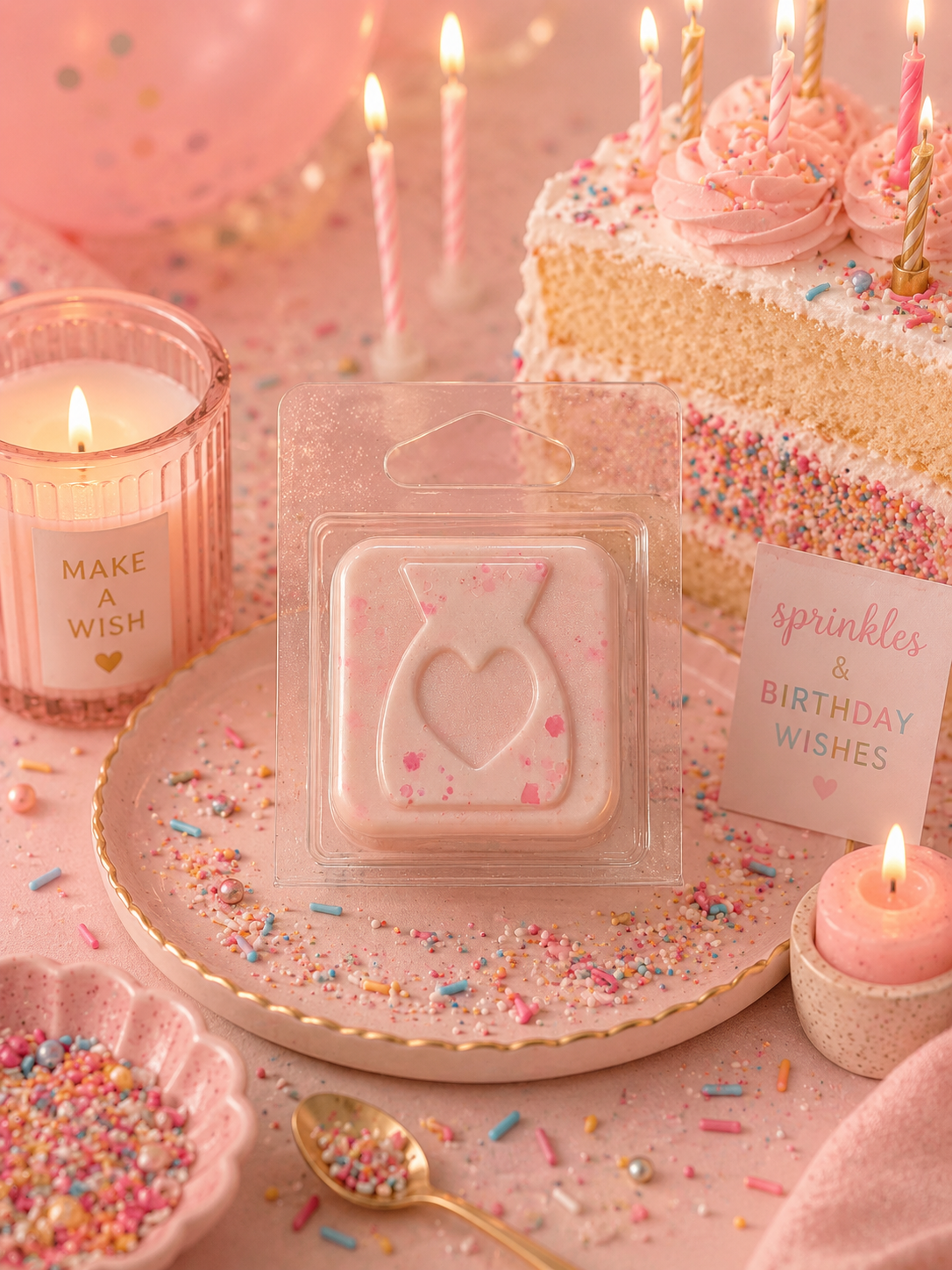Sprinkled Birthday Cake Wax Melt Sample