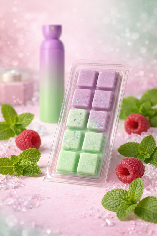 Raspberry and Mint Wax Melt Bar