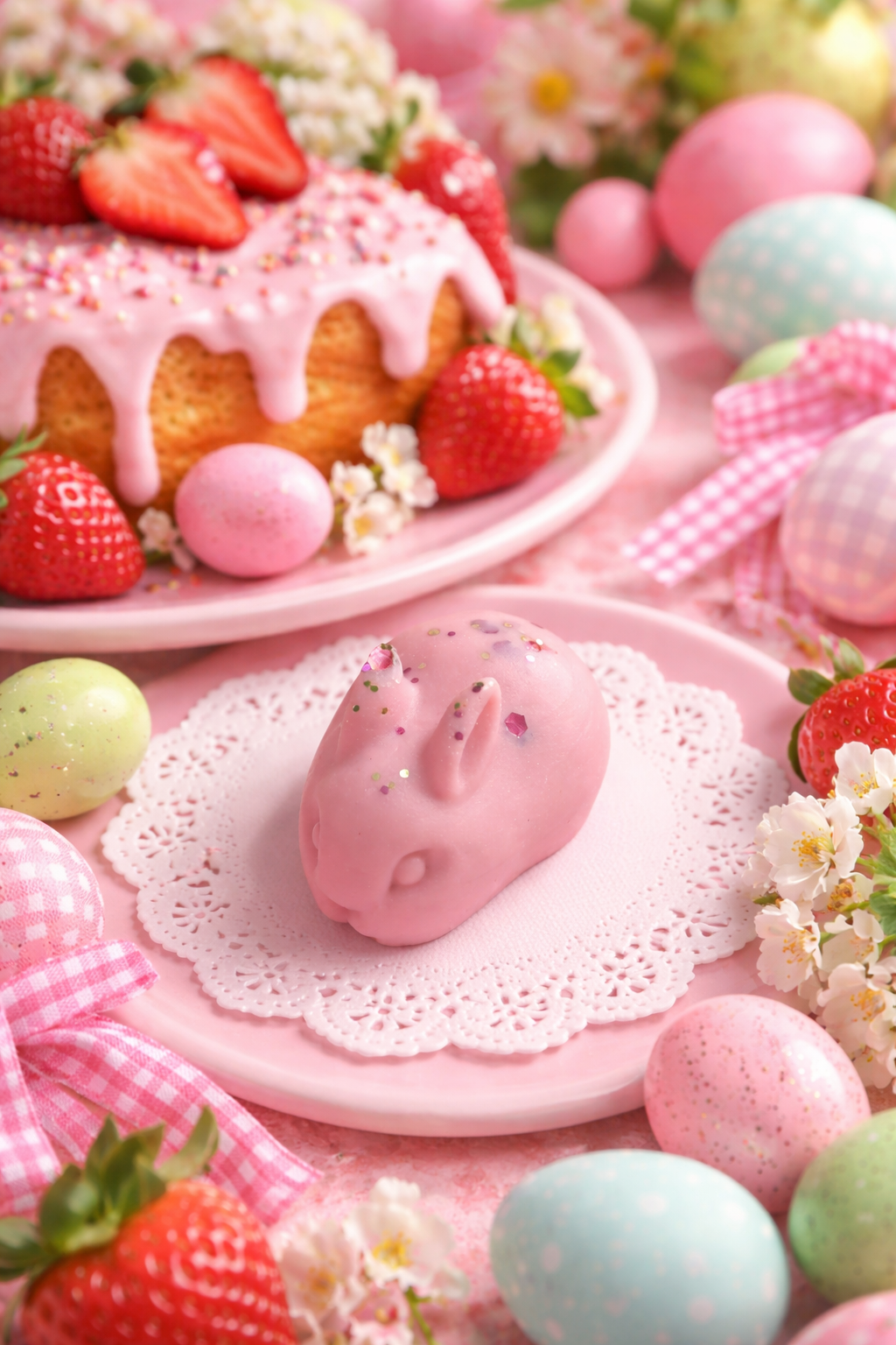 Strawberry Pound Cake Bunny Wax Melt