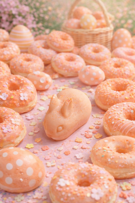 Buttermilk Peach Donut Bunny Wax Melt