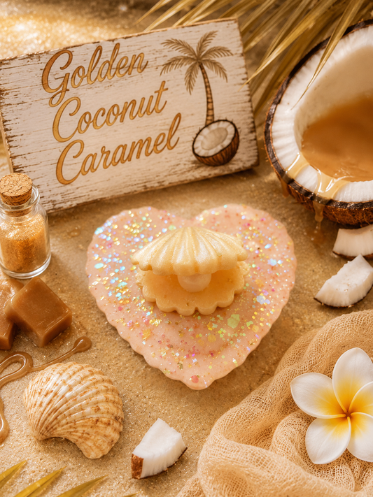 Golden Coconut Caramel Wax Melt Shape