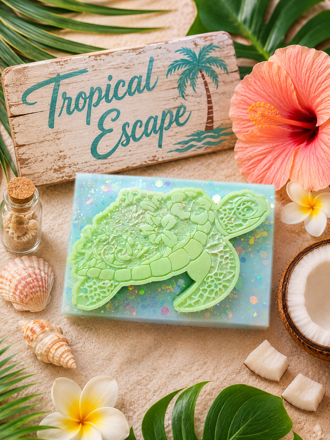 Tropical Paradise Wax Melt Shape