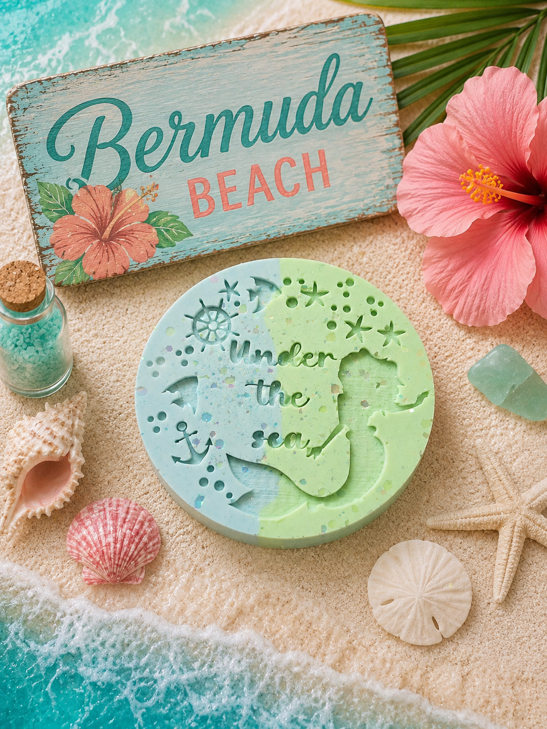 Bermuda Beach Wax Melt Shape