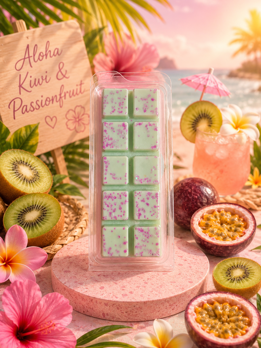 Aloha Kiwi and Passionfruit Wax Melt Bar
