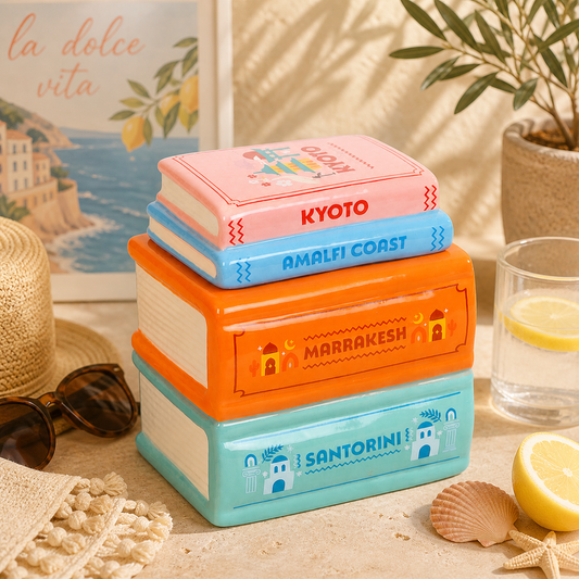 Travel Book Stack Oil Burner and Wax Warmer