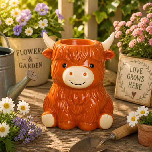 Highland Cow Oil Burner and Wax Warmer
