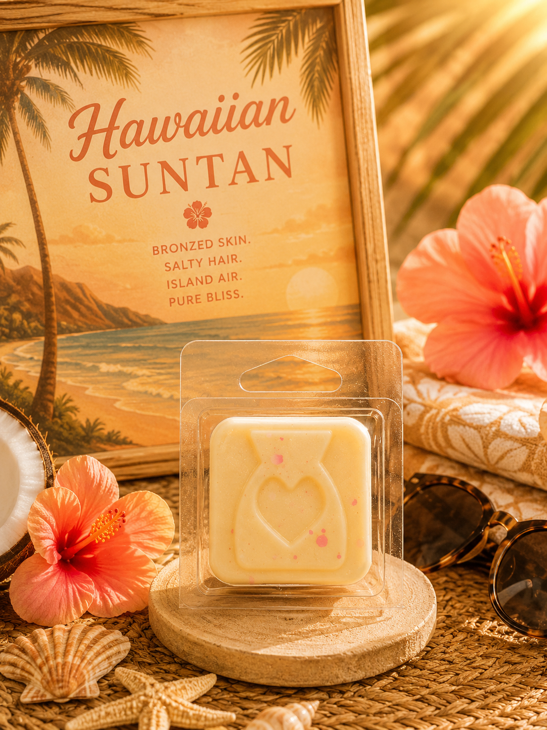 Hawaiian Suntan Wax Melt Sample