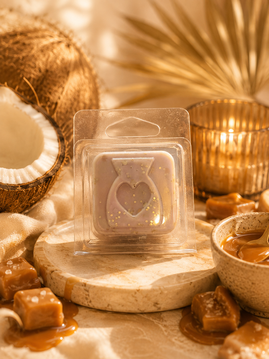 Golden Coconut Caramel Wax Melt Sample