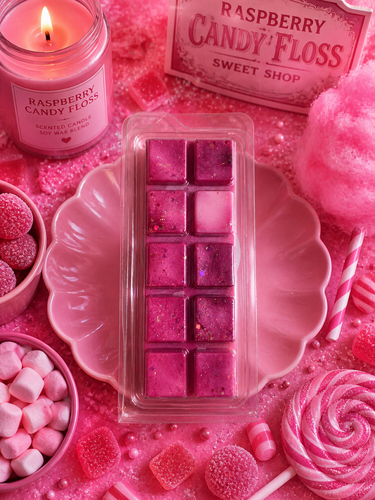 Raspberry Candy Floss Wax Melt Bar