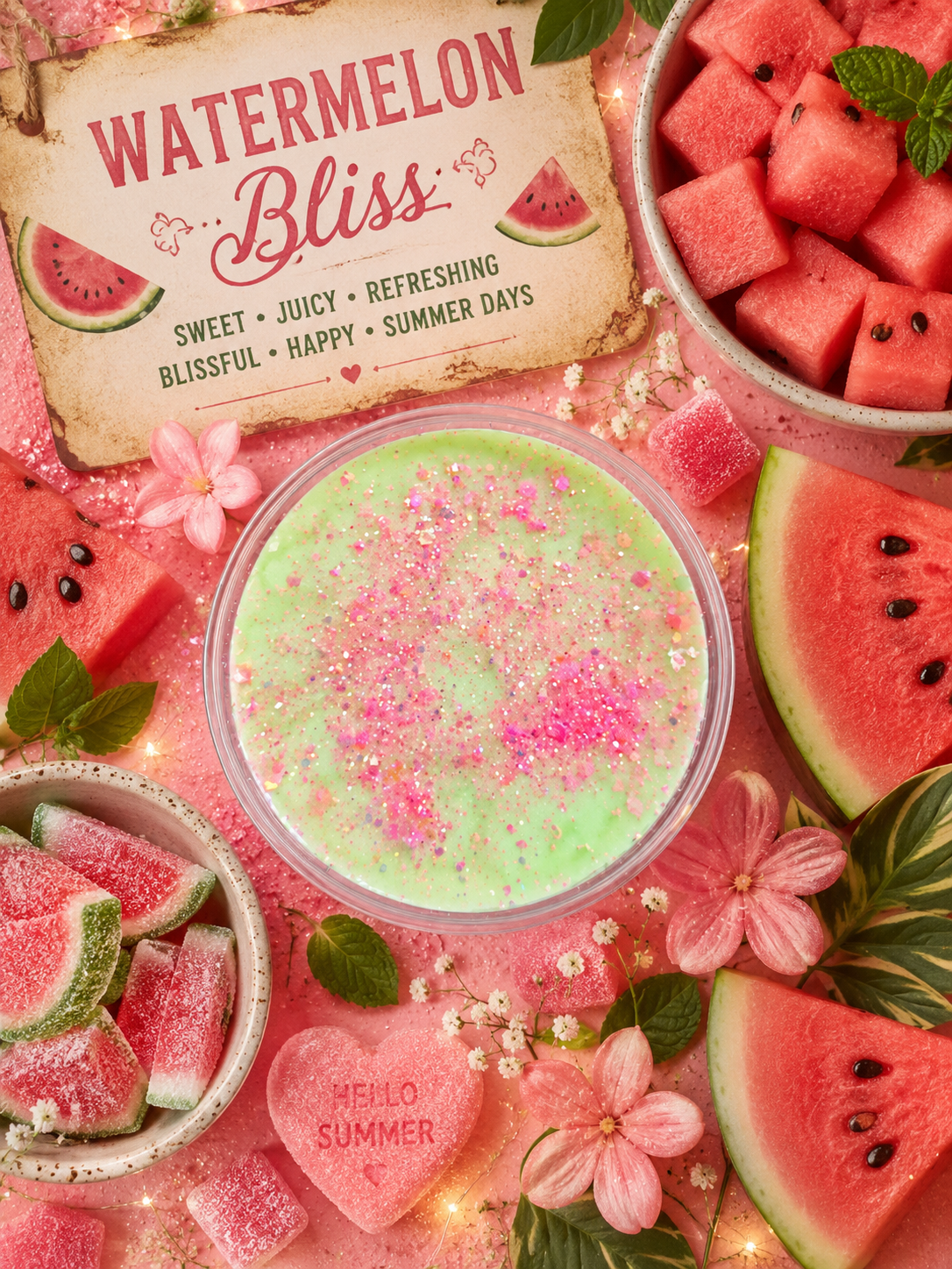 Watermelon Bliss Wax Melt Pot