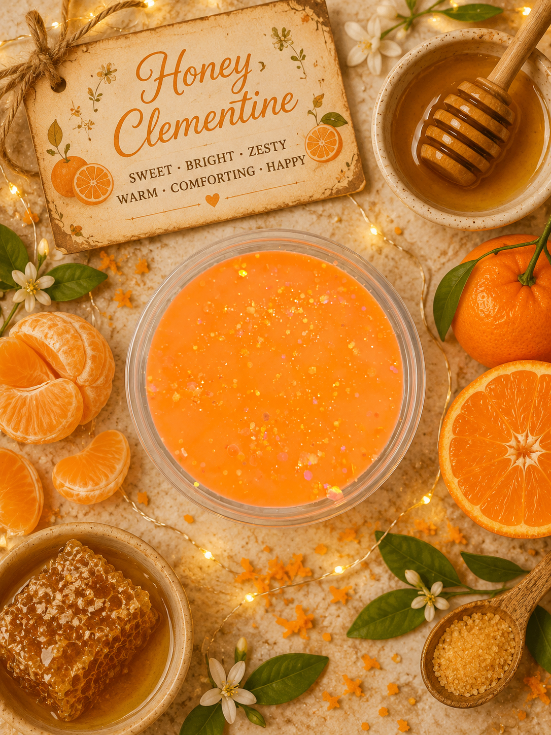 Honey Clementine Wax Melt Pot