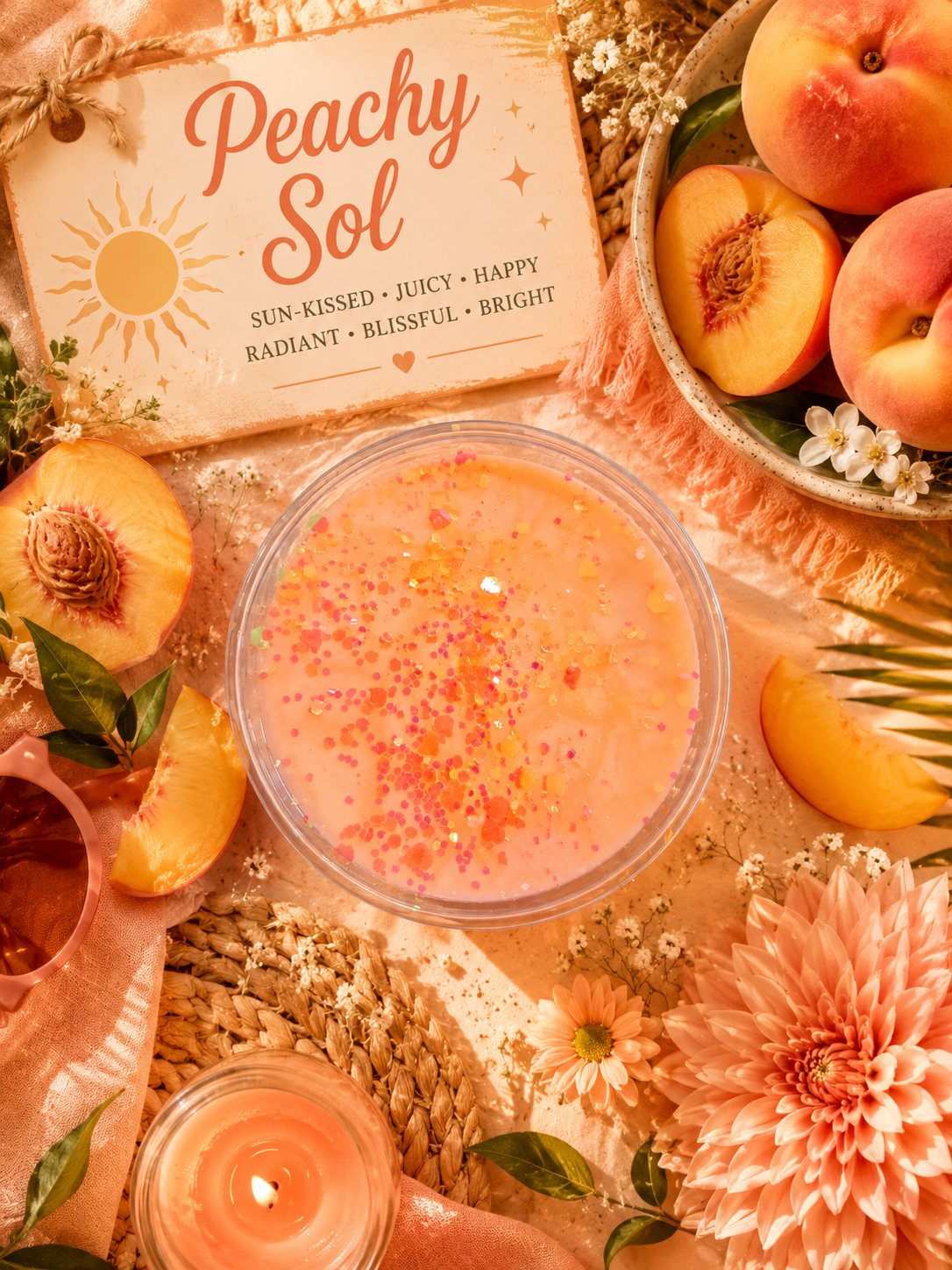 Peachy Sol Wax Melt Pot