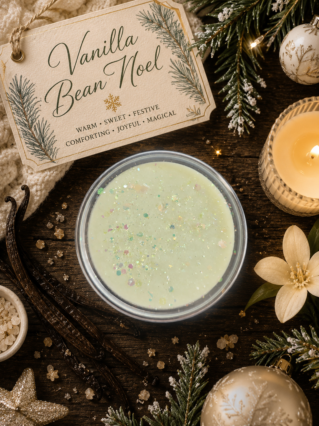 Vanilla Bean Noel Wax Melt Pot