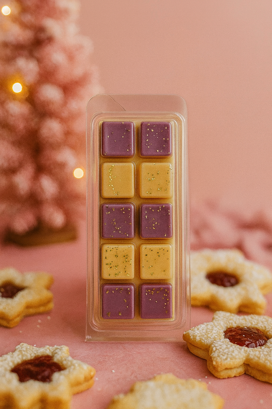 Snowflake Cookie and Winter Cherry Jam Wax Melt Bar