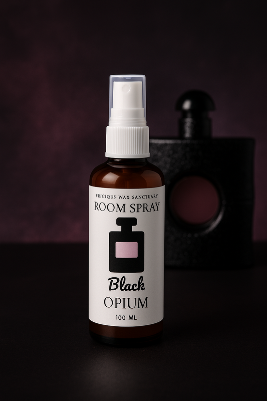 Enjoy the seductive scent of Black Opium with coffee, vanilla, white flowers, and patchouli. Perfect for a sensual, long-lasting room fragrance.
