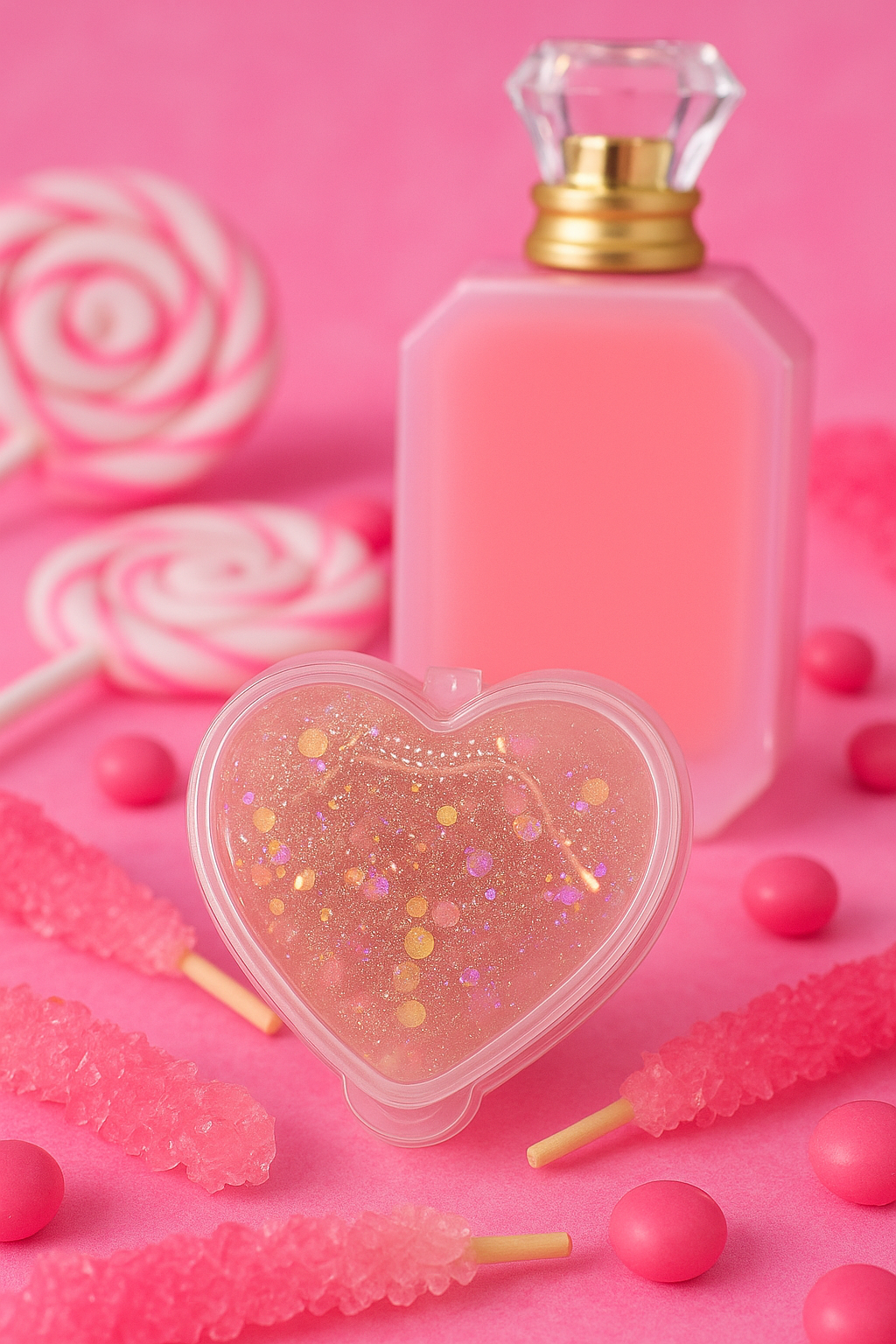 Gel wax melt in Vanilla Candy Rock Sugar scent featuring notes of creamy vanilla, pear, rum, ylang ylang, bubble gum, caramel, woods, tonka, and sugared musk.