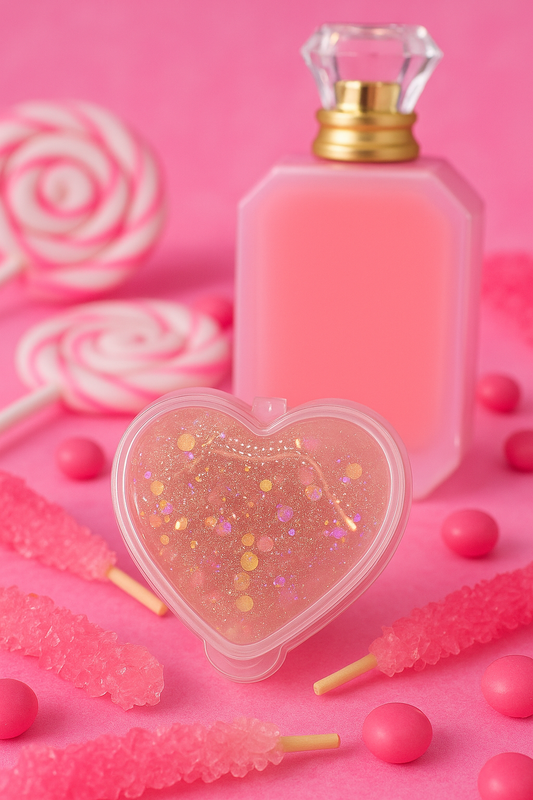 Gel wax melt in Vanilla Candy Rock Sugar scent featuring notes of creamy vanilla, pear, rum, ylang ylang, bubble gum, caramel, woods, tonka, and sugared musk.