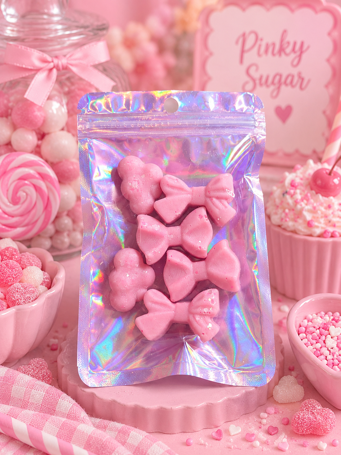 Pinky Sugar Wax Melt Shapes