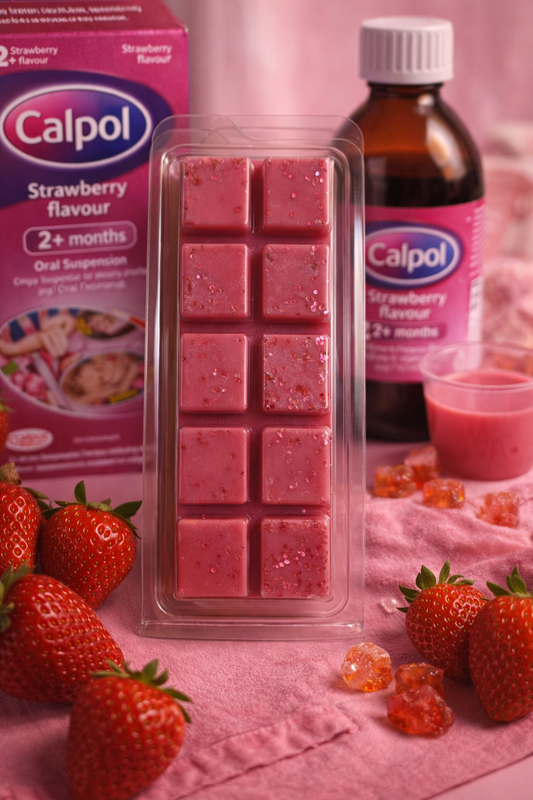 Strawberry Calpol Wax Melt Bar