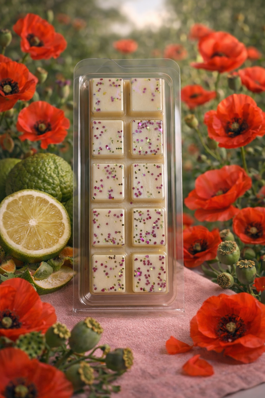 Bergamot and Wild Poppy Wax Melt Bar