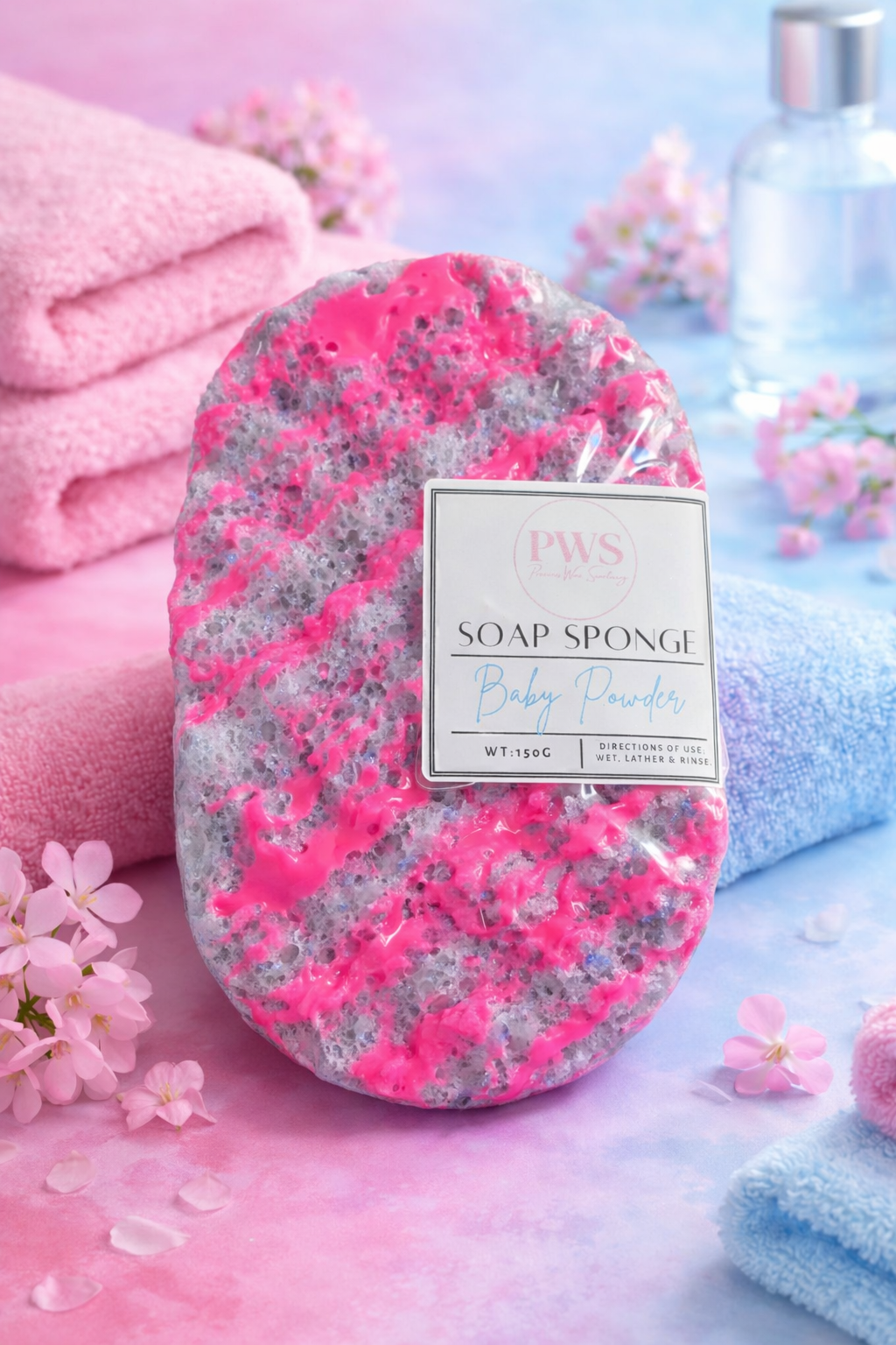 Baby Powder Soap Sponge