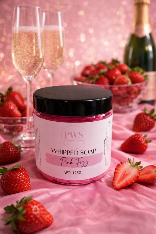 Pink Fizz Whipped Soap