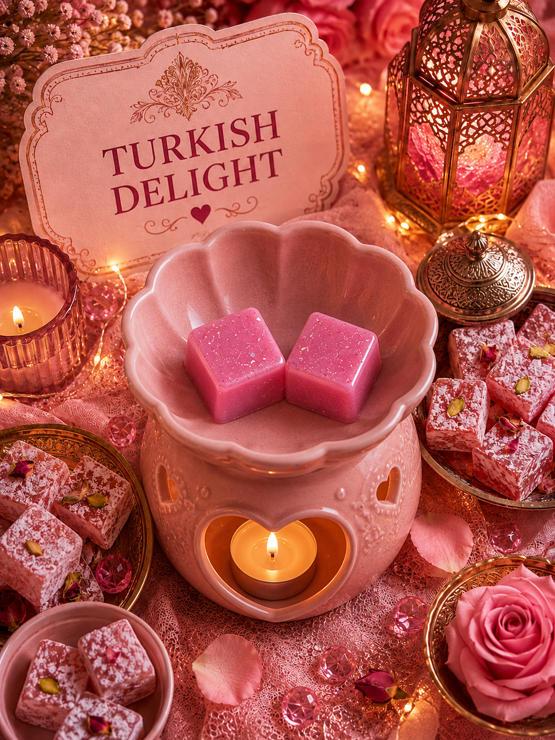 Turkish Delight Wax Melt | Strong Scented Soy Wax Melts UK