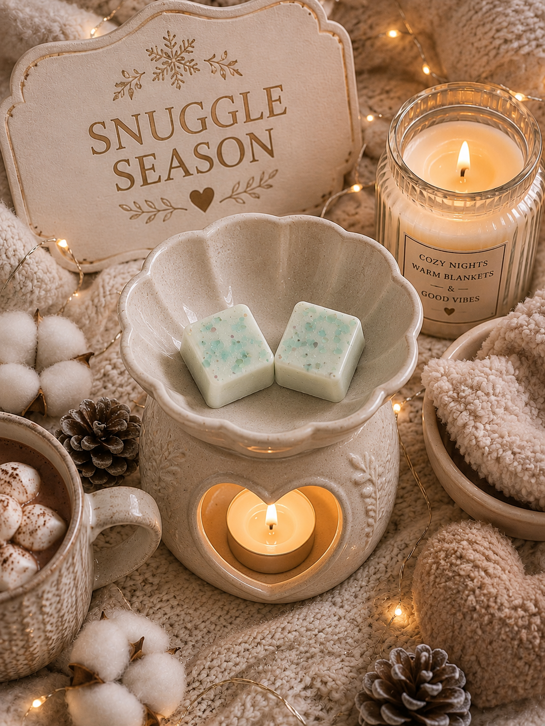 Snuggle Season Wax Melt | Strong Scented Soy Wax Melts UK