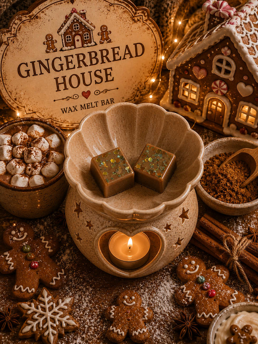 Gingerbread House Wax Melt | Strong Scented Soy Wax Melts UK